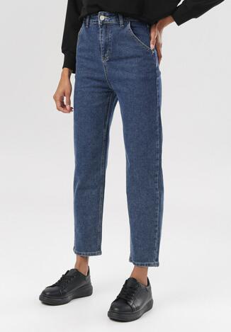 Niebieskie Jeansy Mom Fit Mysdella