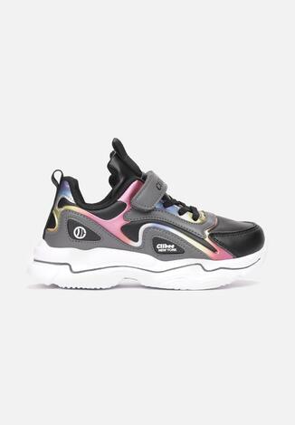 Czarno-Szare Buty Sportowe Fyrelnys