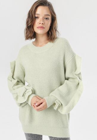 Jasnozielony Sweter Eshiraya