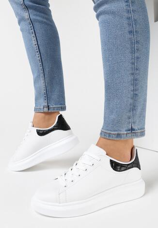 Biało-Czarne Sneakersy Rhelienne