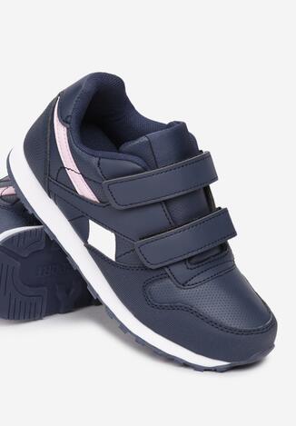 Granatowo-Różowe Buty Sportowe Estralita