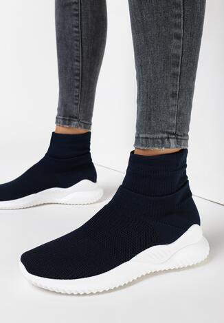 Granatowe Sneakersy Elrinnara