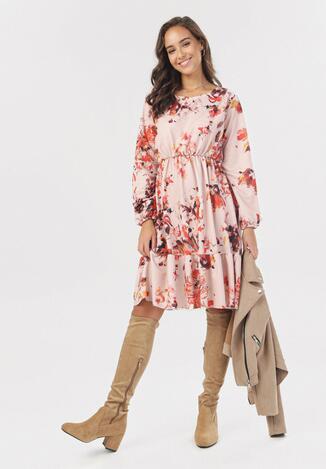 Różowo-Czerwona Sukienka Amalinei