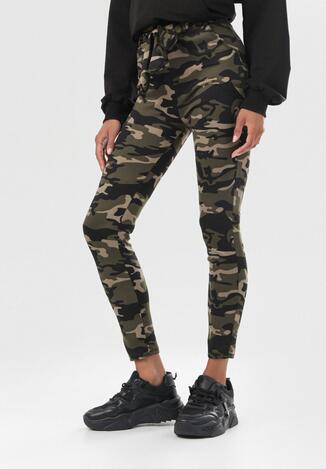 Ciemnozielone Legginsy Shirinova