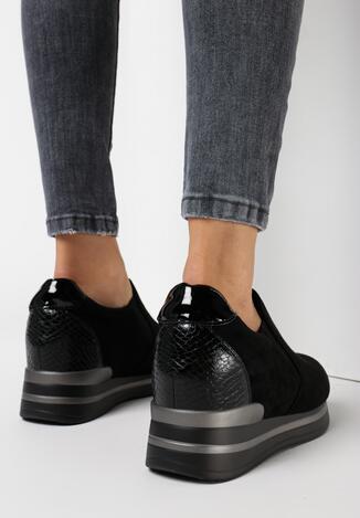 Czarne Sneakersy Euthami