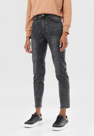 Czarne Jeansy Slim Bihana