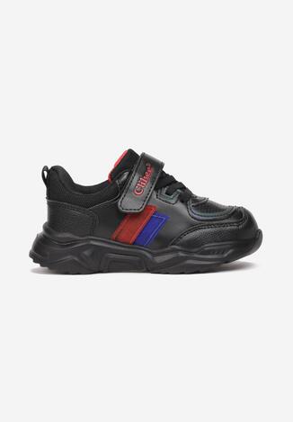 Czarno-Czerwone Buty Sportowe Athkaela