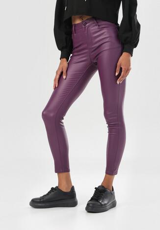 Fioletowe Spodnie Skinny Shelara