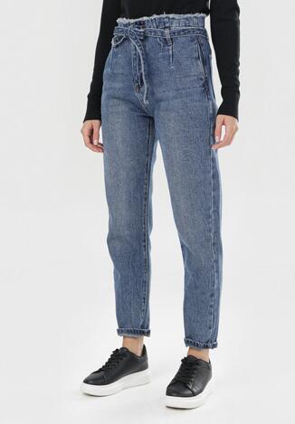 Niebieskie Jeansy Mom Fit Jisleria