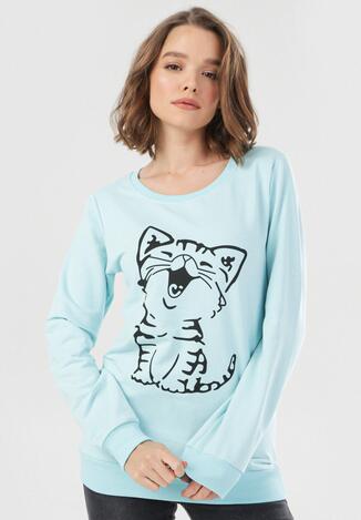 Miętowa Bluza Ryrrya