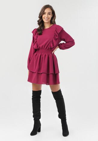 Ciemnofioletowa Sukienka Winryna