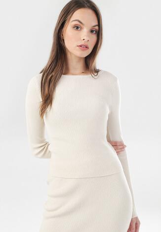 Jasnobeżowy Sweter Charrahne