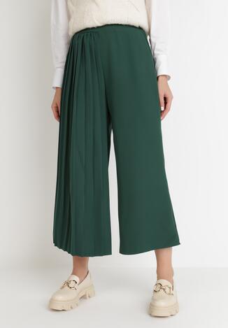 Zielone Spodnie Culottes Azaernixi