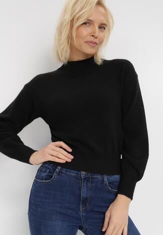 Pulover pe gât Negru