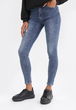 Niebieskie Jeansy Skinny Daemtarish