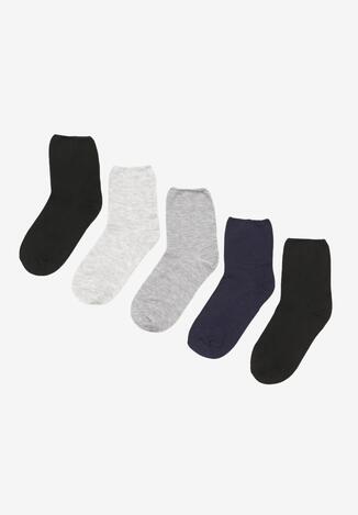 5-pack Szaro-Czarne Skarpety Yrelsea