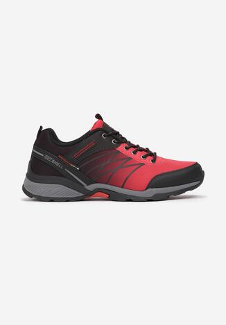 Czarno-Czerwone Buty Sportowe Elinlia