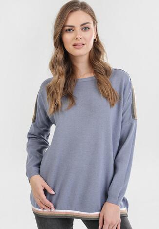 Niebieski Sweter Drensea