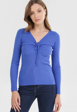 Granatowy Sweter Cahrless