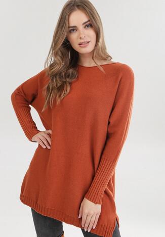 Brązowy Sweter Elinlisa