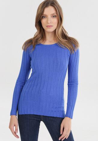 Granatowy Sweter Elineth