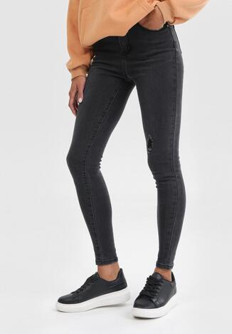 Czarne Jeansy Skinny Zaehreia
