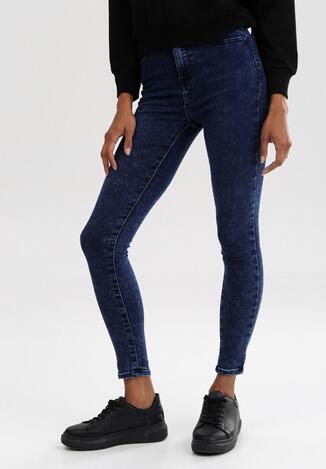 Niebieskie Spodnie Skinny Xenana