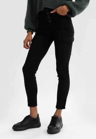 Czarne Spodnie High Waist Zaehrelle