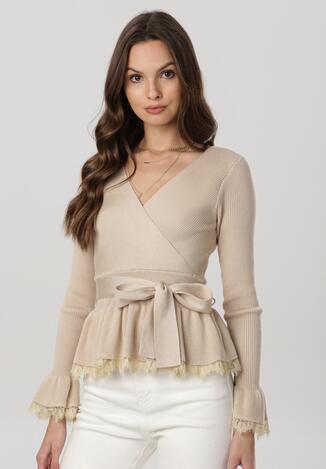 Beżowy Sweter Yseriesh