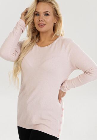 Jasnoróżowy Sweter Carilyla