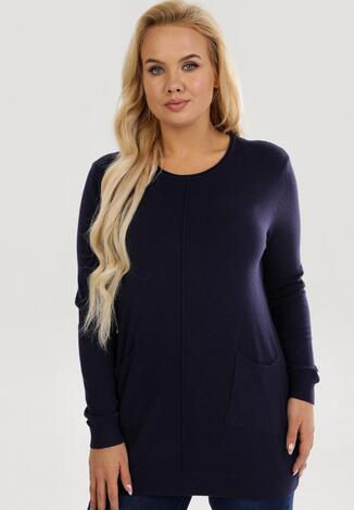 Granatowy Sweter Forntar