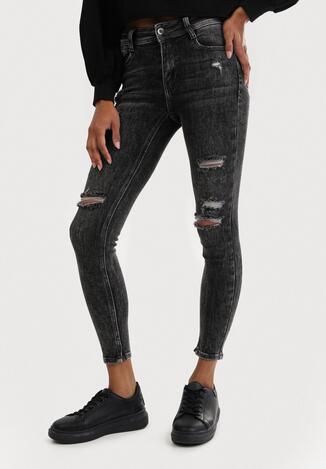 Czarne Jeansy Skinny Thonimellia