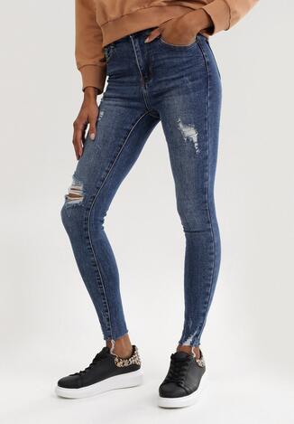 Niebieskie Jeansy Skinny Araronei