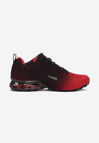 Czerwono-Czarne Buty Sportowe Nonalise
