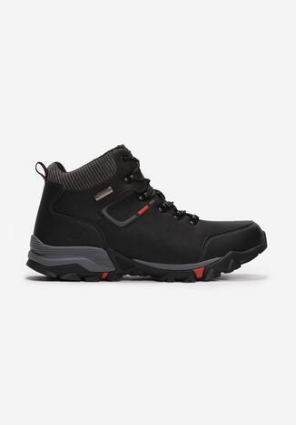 Czarno-Czerwone Buty Trekkingowe Noereida