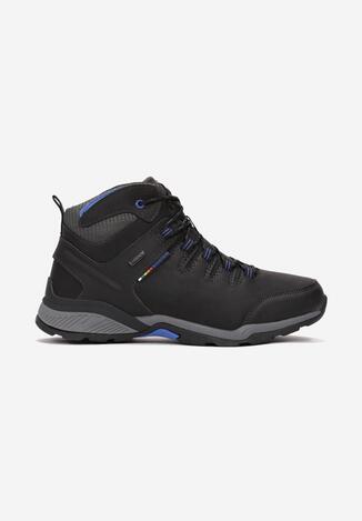 Czarno-Niebieskie Buty Trekkingowe Atethelia