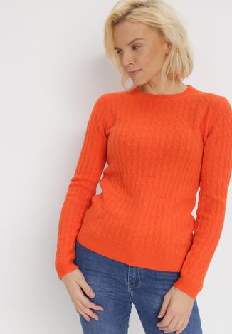 Pomarańczowy Sweter Helidia