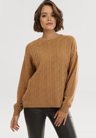 Ciemnobeżowy Sweter Irinnys
