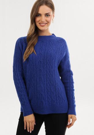 Granatowy Sweter Arieda