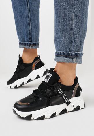Czarne Sneakersy Frozenspear