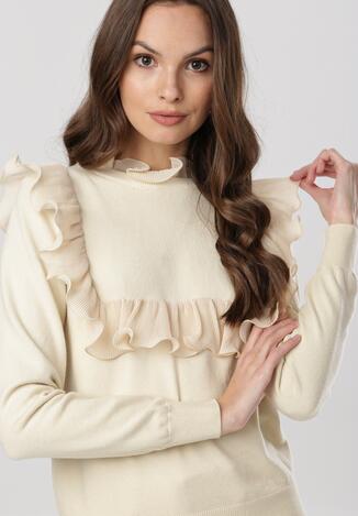 Beżowy Sweter Runeblossom