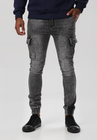 Czarne Jeansy Joggery Sharppike