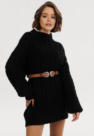 Czarny Sweter Golf Tulipwhirl