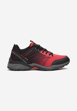 Czerwono-Czarne Buty Sportowe Eagleshadow