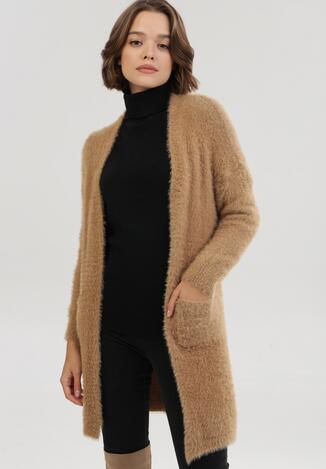 Ciemnobeżowy Kardigan Purplefluff