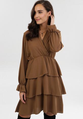 Ciemnobeżowa Sukienka Hawkchaser