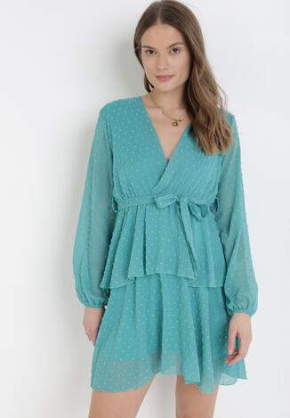 Miętowa Sukienka Sharpblaze