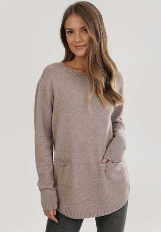 Ciemnobeżowy Sweter Brightspark