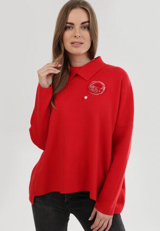 Czerwony Sweter Bridbrae