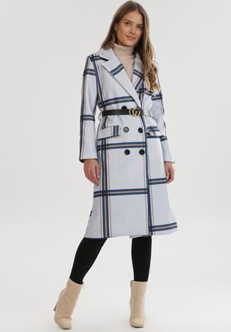 Jasnoniebieski Płaszcz Ysemxiron